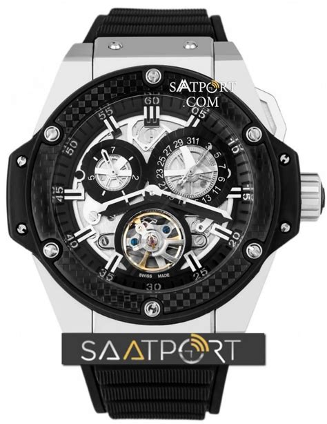 hublot king power tourbillon black strap black 44mm|hublot mp 13.